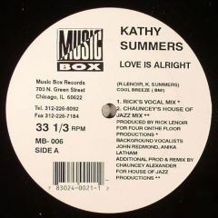 Kathy Summers - Kathy Summers - Love Is Alright - Music Box