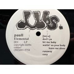 Dubbs - Dubbs - paull Elemental - Not On Label