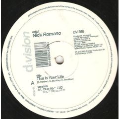 Nick Romano - Nick Romano - This Is Your Life - D:Vision Records