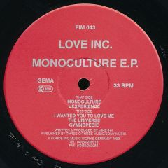 Love Inc. - Love Inc. - Monoculture E.P. - Force Inc