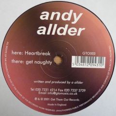 Andy Allder - Andy Allder - Heartbreak / Get Naughty - Gto Records