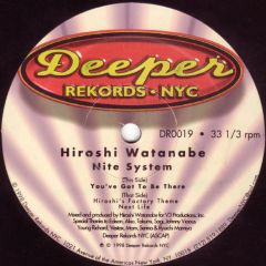 Hiroshi Watanabe - Hiroshi Watanabe - Nite System - Deeper Records