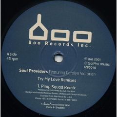 Soul Providers Ft C Victorian - Soul Providers Ft C Victorian - Try My Love (Remixes) - Bush Boo
