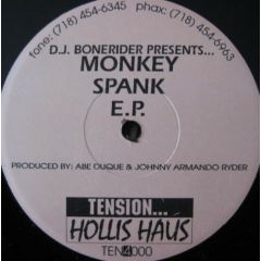 D.J. Bonerider Presents - D.J. Bonerider Presents - Monkey Spank E.P. - Hollis Haus