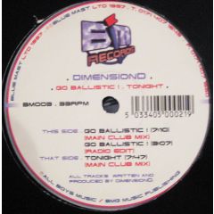 Dimensiond - Dimensiond - Go Ballistic - Blue Mast