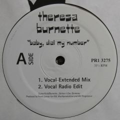 Teresa Burnette - Teresa Burnette - Baby, Dial My Number - 	Popular Records