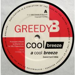 Cool Breeze - Cool Breeze - A Cool Breeze - Greedy Beat Records