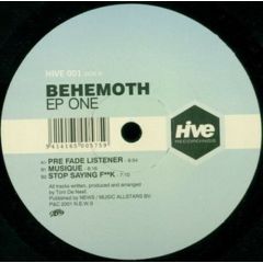 Behemoth - Behemoth - EP One - Hive Recordings