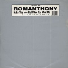 Romanthony - Romanthony - Make This Love Right - Azuli