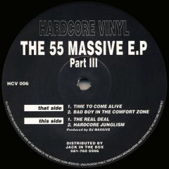 DJ Massive - DJ Massive - The 55 Massive EP Vol III - Hardcore Vinyl