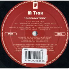 M Trax - M Trax - Disfunktion - Low Pressings