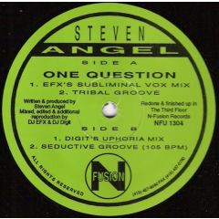 Steven Angel - Steven Angel - One Question - N Fusion
