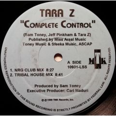 Tara Z - Tara Z - Complete Control - TMK Records