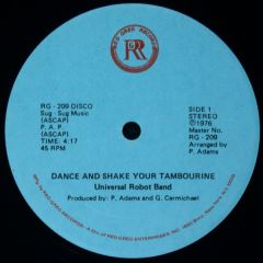 Universal Robot Band - Universal Robot Band - Dance And Shake Your Tambourine - Red Greg Records