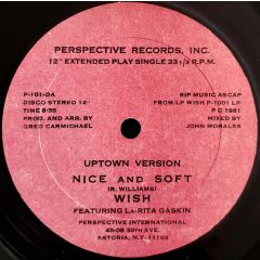 Wish Featuring La-Rita Gaskin - Wish Featuring La-Rita Gaskin - Nice And Soft - Perspective