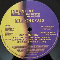 Mia Chevais - Mia Chevais - Say Something - Inventive