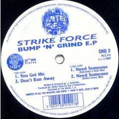Strike Force - Strike Force - Bump 'N' Grind EP - Nice 'N' Ripe