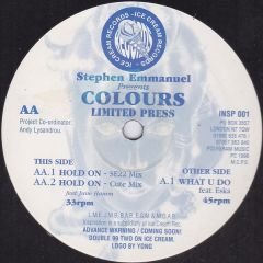 Stephen Emmanuel & Colours - Stephen Emmanuel & Colours - Hold On - Inspiration