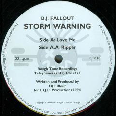 D.J. Fallout - D.J. Fallout - Storm Warning - Rough Tone Recordings