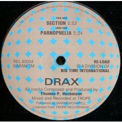 Drax - Drax - Parnophelia / Section - Re-load Records