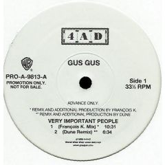 Gus Gus - Gus Gus - Very Important People - 4AD