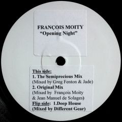 Francois Moity - Francois Moity - Opening Night - Mikeli Music