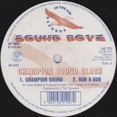Sound Boyz - Sound Boyz - Champion Sound Clash EP - In The Air