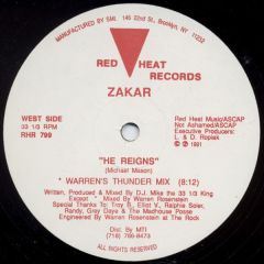 Zakar - Zakar - He Reigns - Red Heat