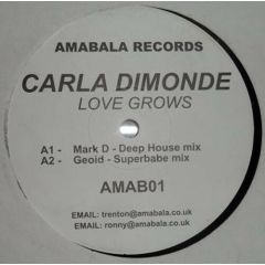 Carla Dimonde - Carla Dimonde - Love Grows - Amabala Records