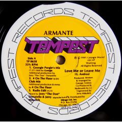 Armante - Armante - Love Me Or Leave Me - Tempest Records
