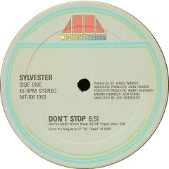Sylvester - Sylvester - Dont Stop - Megatone