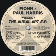 Fionn & Paul Harris - Fionn & Paul Harris - The Aural Art EP - Gracious Living