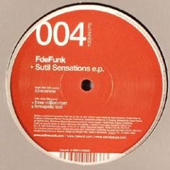 Fdefunk - Fdefunk - Sutil Sensations EP - Sutil Records