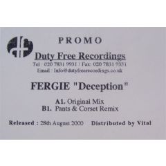 Fergie - Fergie - Deception - Duty Free Recordings