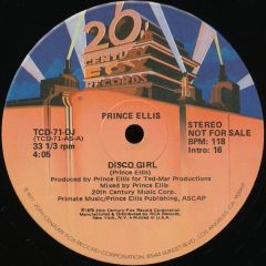 Prince Ellis - Prince Ellis - Disco Girl - 20th Century
