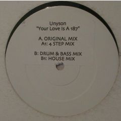 Unyson - Unyson - Your Love Is A 187 - White
