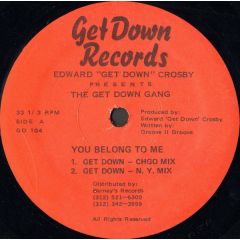 Edward Crosby - Edward Crosby - You Belong To Me - Get Down Records