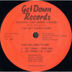 Edward Crosby - Edward Crosby - You Belong To Me - Get Down Records