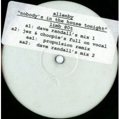 Allenby - Allenby - Nobody's In The House Tonight - Limb 80