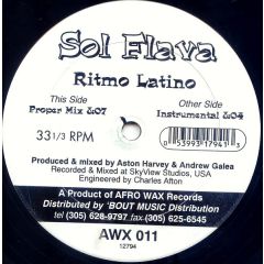 Sol Flava - Sol Flava - Ritmo Latino - Afro Wax