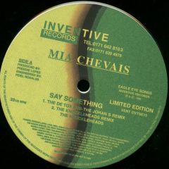 Mia Chevais - Mia Chevais - Say Something - Inventive Records