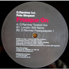 D Ramirez Ft Pete Simpson - D Ramirez Ft Pete Simpson - Freaque On - Slave Recordings