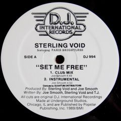 Sterling Void - Sterling Void - Set Me Free - DJ International