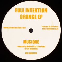 Full Intention - Full Intention - Orange EP - Fidubs