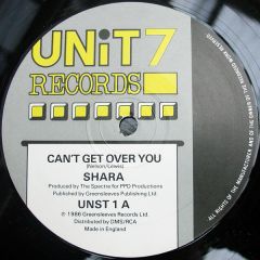 Shara Nelson - Shara Nelson - Cant Get Over You - Unit 7 Records
