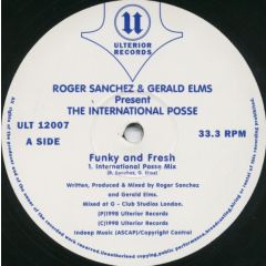 International Posse - International Posse - Funky And Fresh - Ulterior Records