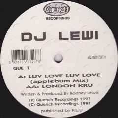 DJ Lewi - DJ Lewi - Luv Love Luv Love - Quench