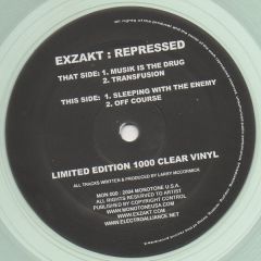 Exzakt - Exzakt - Repressed (Clear Vinyl) - Monotone