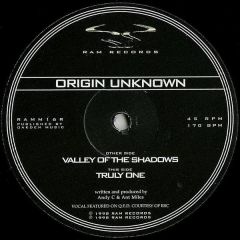 Origin Unknown - Origin Unknown - Valley Of The Shadows (Repress) - Ram Records