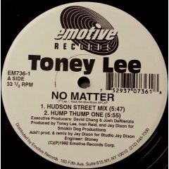 Toney Lee - Toney Lee - No Matter - Emotive